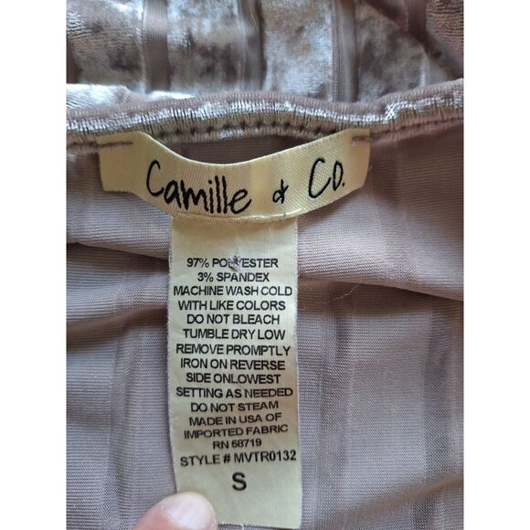 Camille & Co Velvet Duster Cardigan Womens Small Blush Pink - Picture 3 of 5